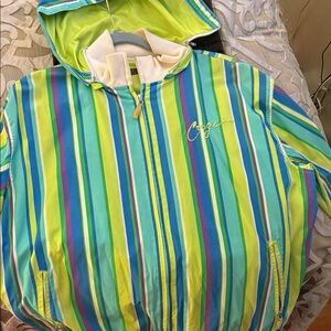 COOGI Vibrant Multicolor Striped Kids Raincoat